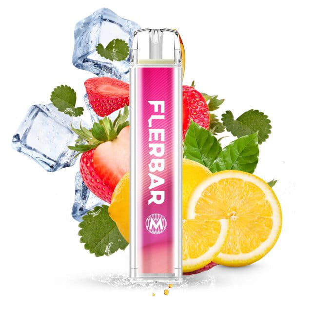 flerbar-e-zigarette-mit-nikotin-strawberry-lemonade Flerbar - Strawberry Lemonade 2% Nikotin 600 Züge