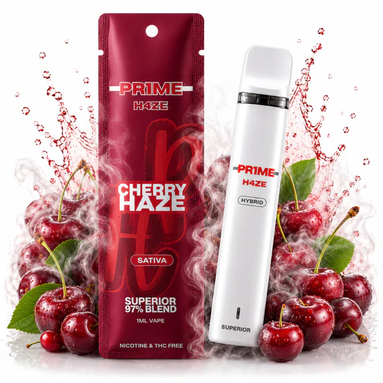 Pr1me H4ze - Superior Blend Vape - Cherry Haze 1ml Pr1me H4ze - Superior Blend Vape - Cherry Haze 1ml