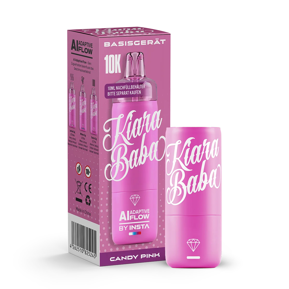 Kiara Baba 10K Akkuträger - Candy Pink