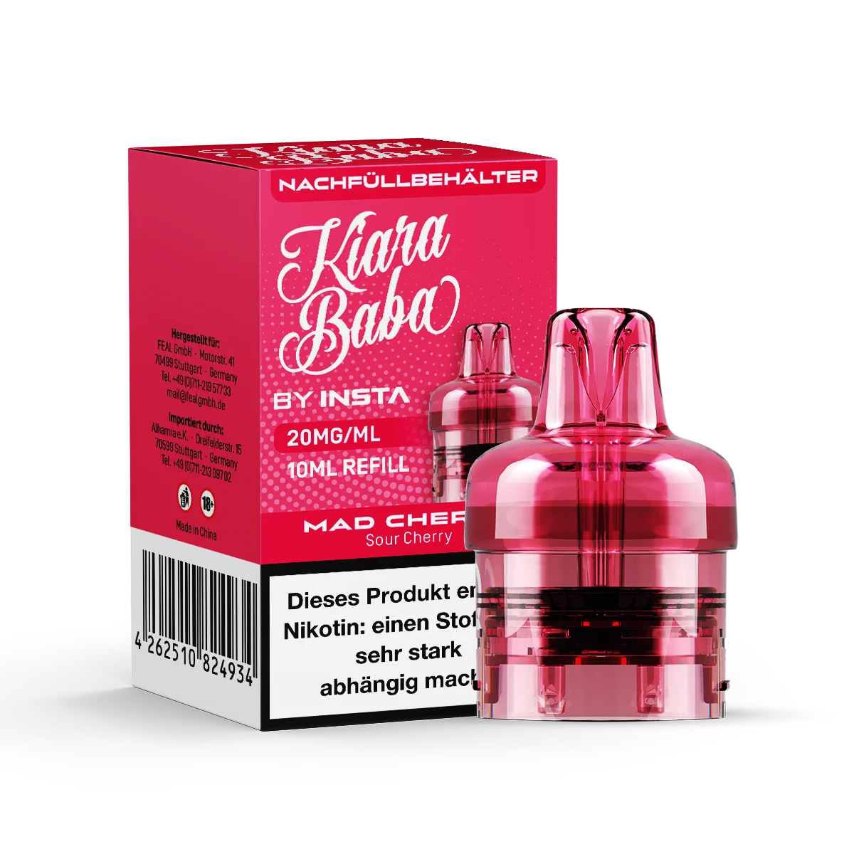 Kiara Baba 10k Pod Mad Cherry 20mg 10ml Kiara Baba 10k Pod Mad Cherry 20mg 10ml