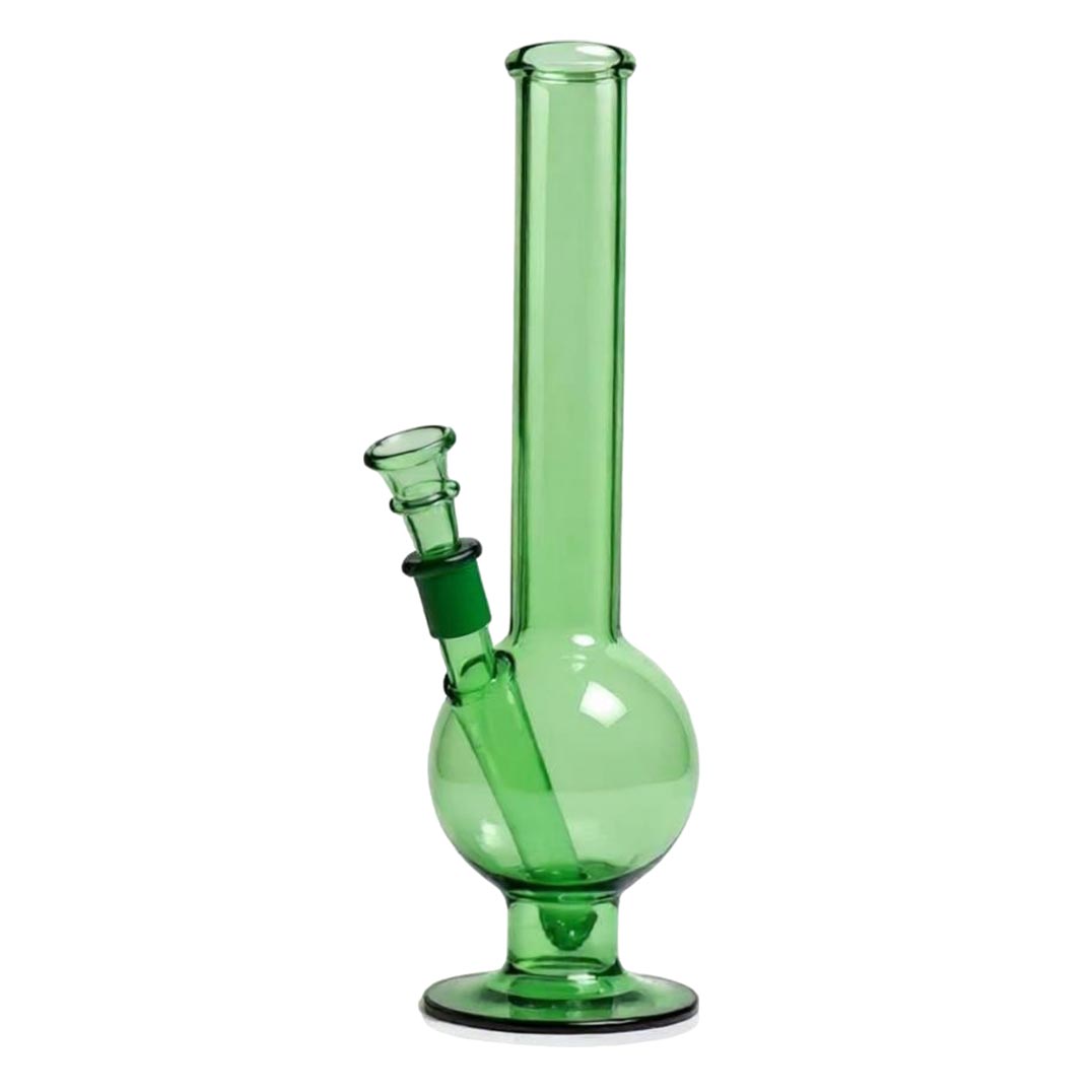 Glasbong - Kugelfuss 30cm - Grün Metallic