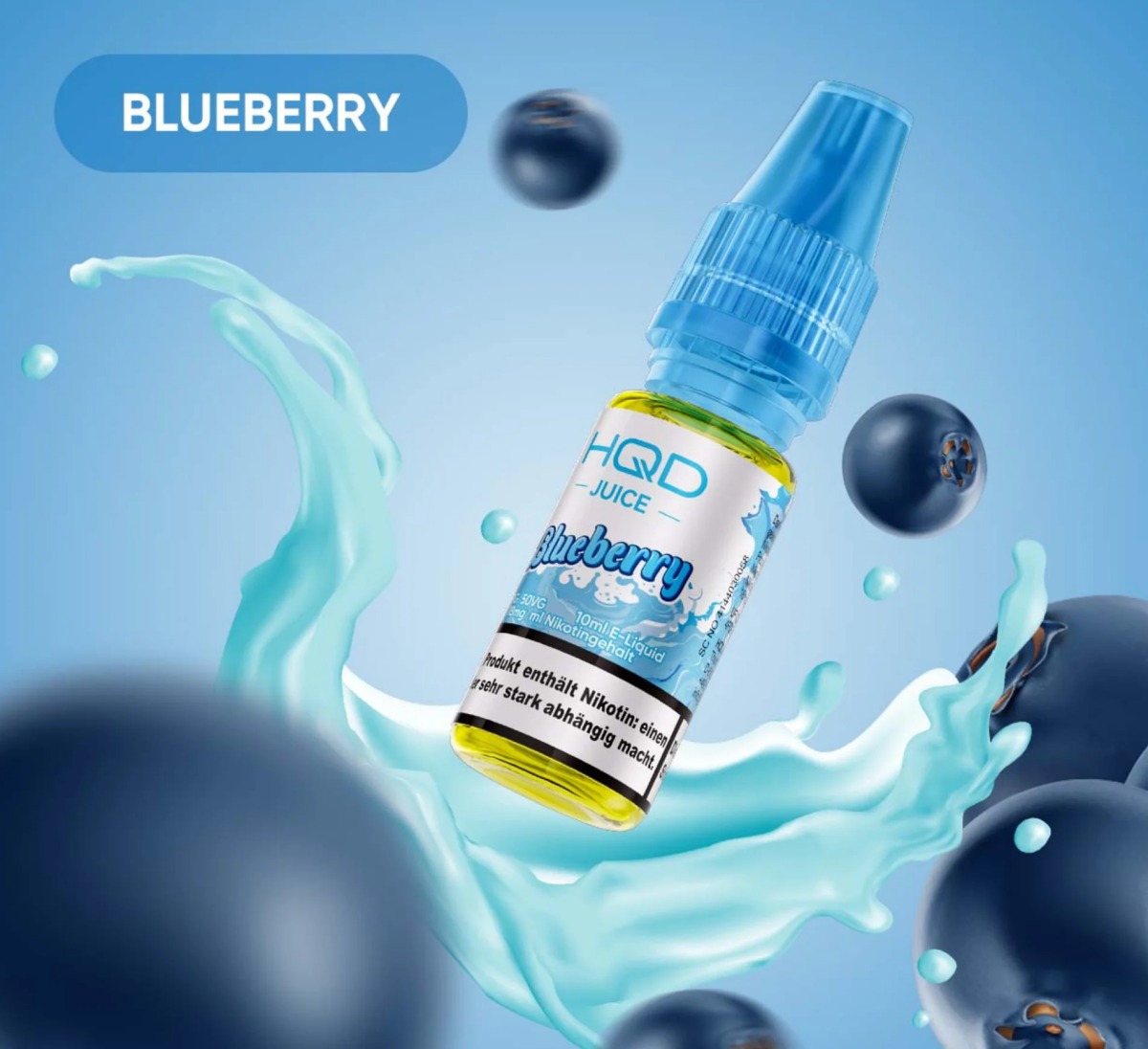HQD Juice Liquid Blueberry 10ml 18mg HQD Juice Liquid Blueberry 10ml 18mg