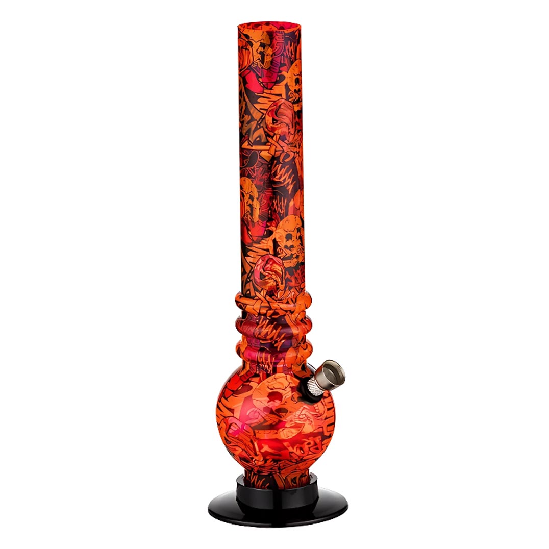 Acrylbong Skull Orange 30cm Acrylbong Skull Orange 30cm