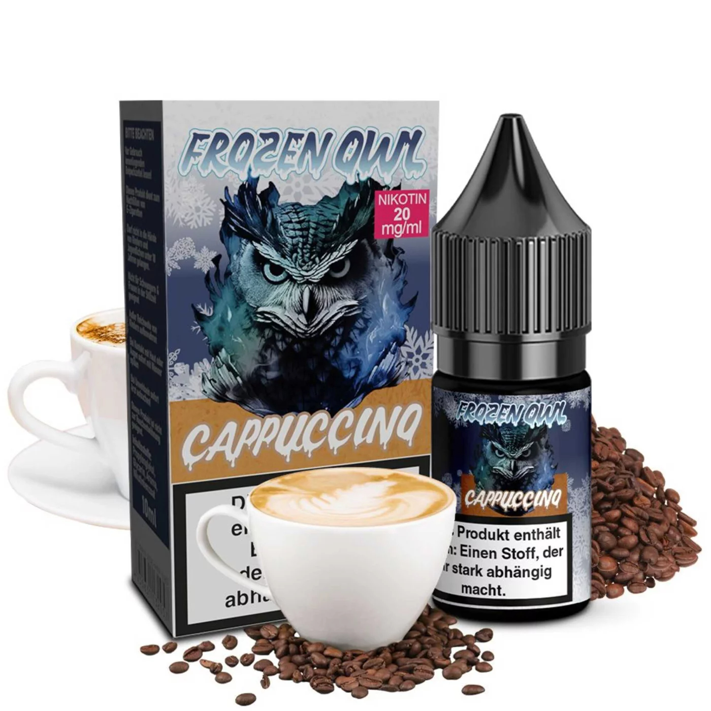 Frozen Owl - Cappuccino Nikotinsalz Liquid 10ml | 20mg/ml