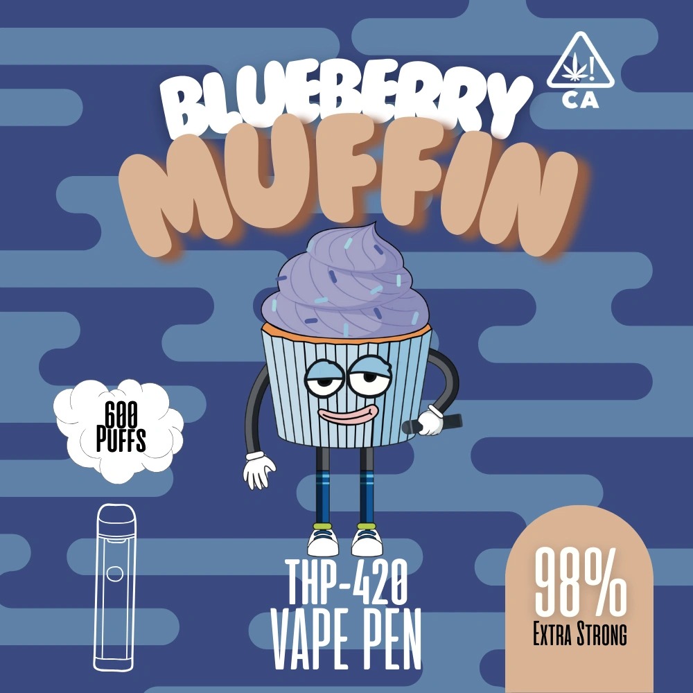Highappy THP420 Vape Blueberry Muffin 1ml Highappy THP420 Vape Blueberry Muffin 1ml