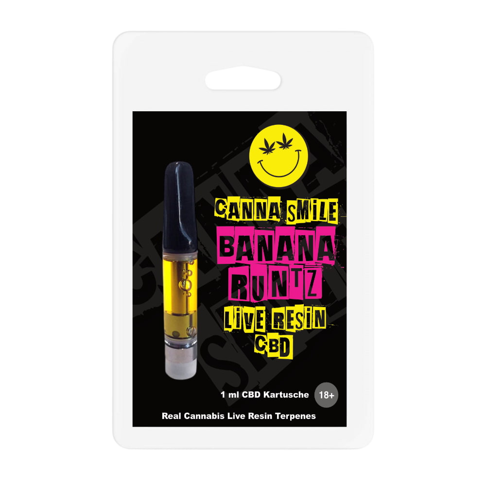 Canna Smile Live Resin CBD Kartusche Banana Runtz 1ml