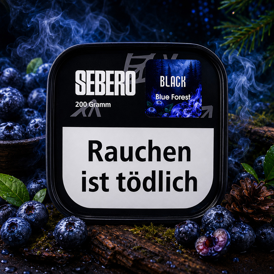 Sebero Black Shisha Tabak Blue Forest 200g Sebero Black Shisha Tabak Blue Forest 200g