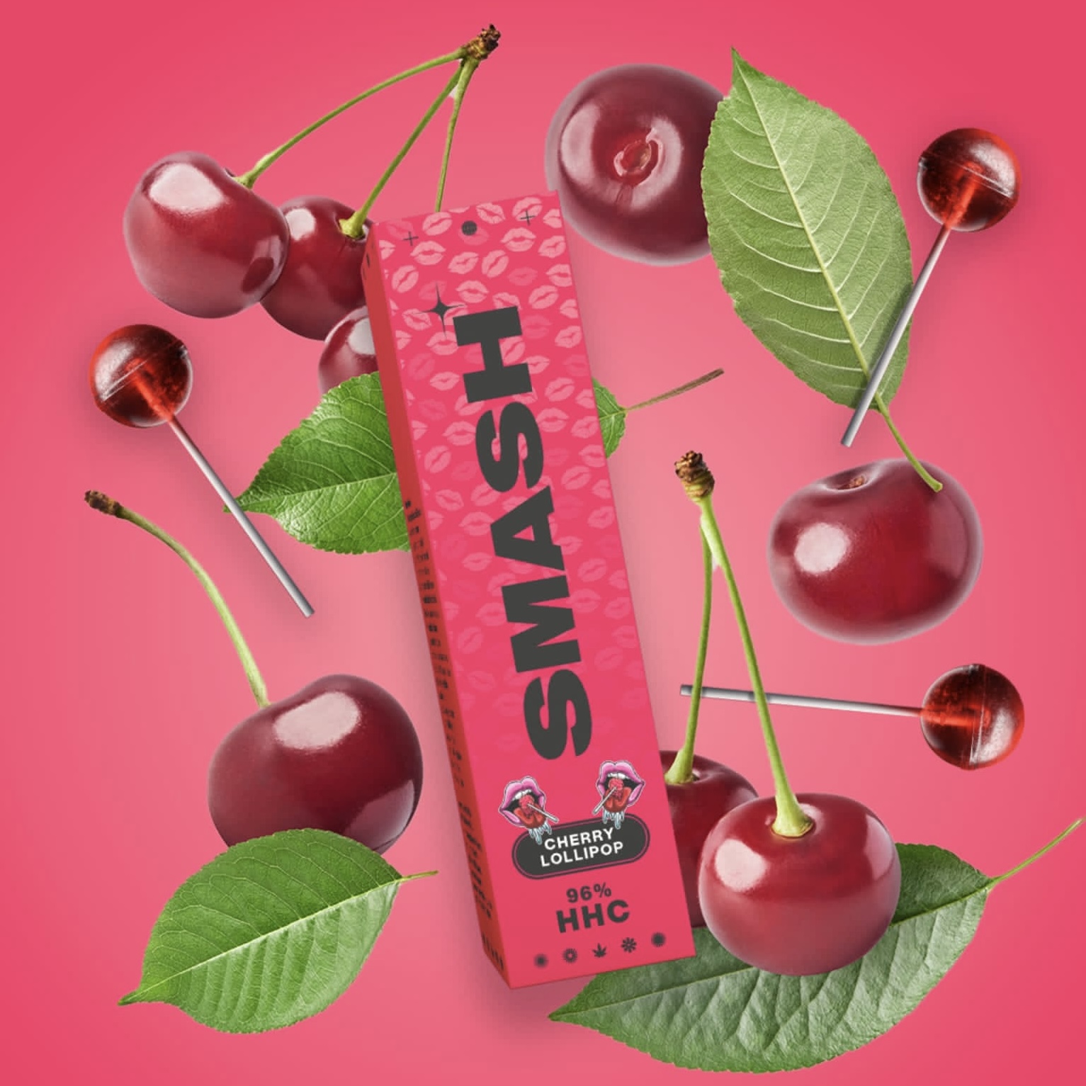 SMASH HHC Vape - Cherry Lollipop 1ml