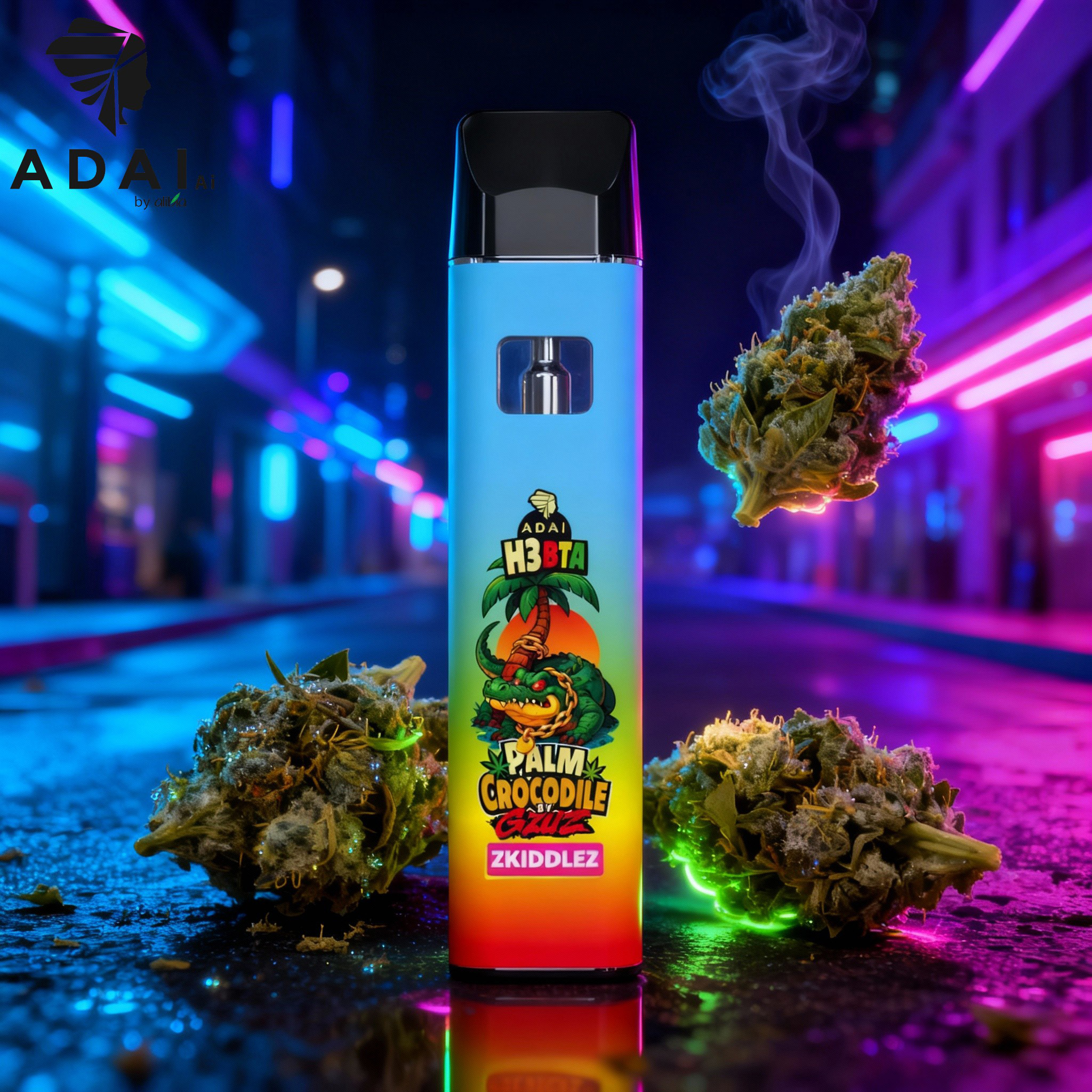 Palm Crocodile by GZUZ H3BTA Vape Zkiddlez 1ml Palm Crocodile by GZUZ H3BTA Vape Zkiddlez 1ml