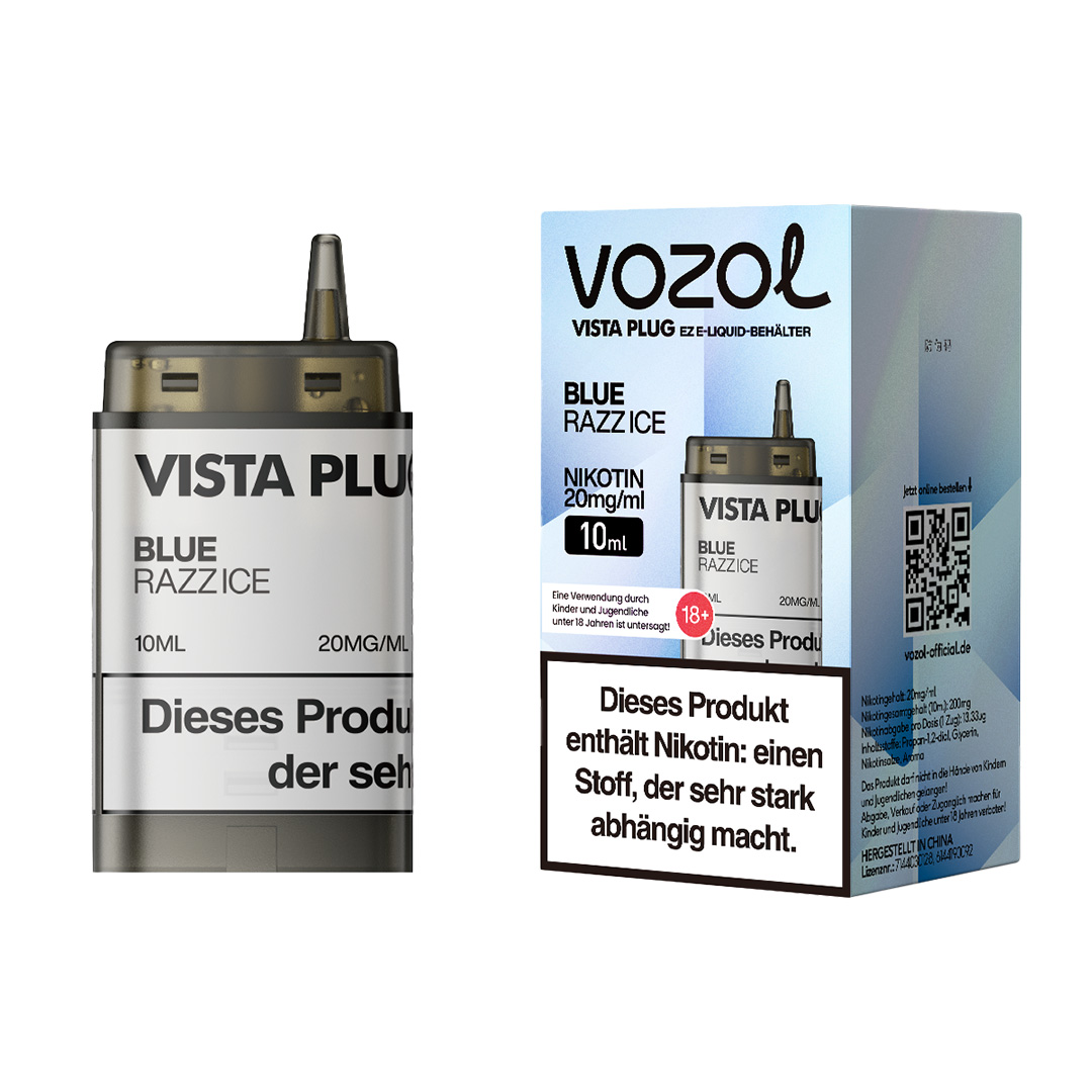 Vozol - Vista Plug EZ Pod - Blue Razz Ice 10ml