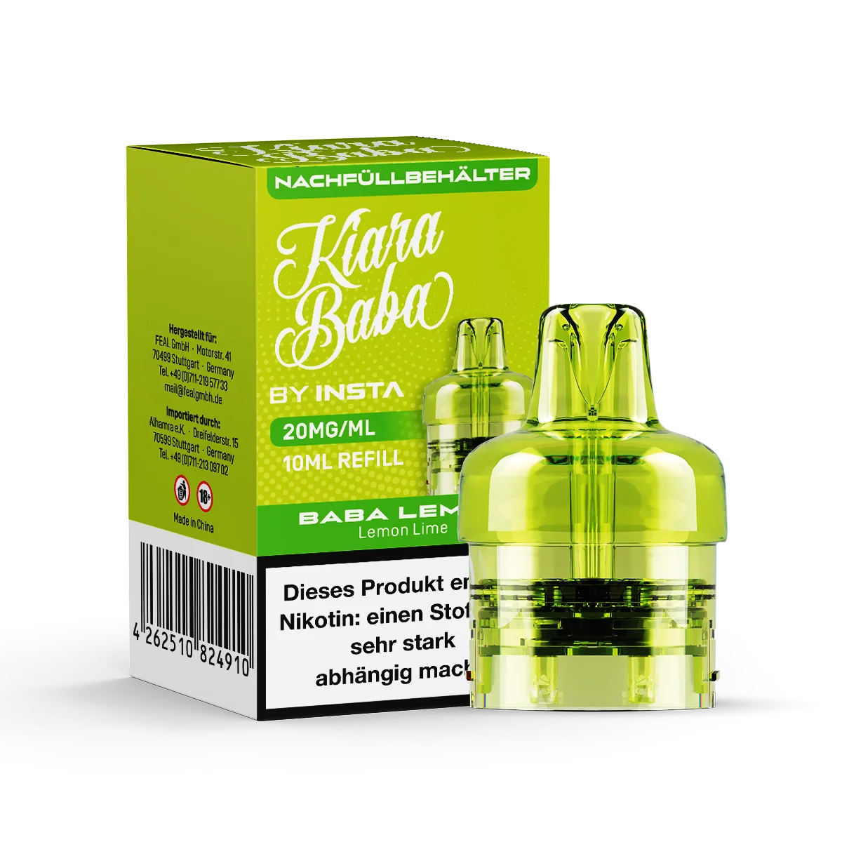 Kiara Baba 10K Pod - Baba Lemon 10ml