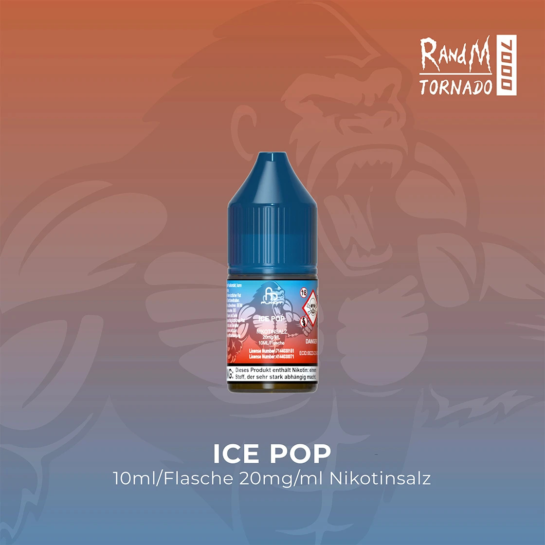 Randm Tornado Ice Pop Nikotinsalz Liquid 10ml 20mg Randm Tornado Ice Pop Nikotinsalz Liquid 10ml 20mg