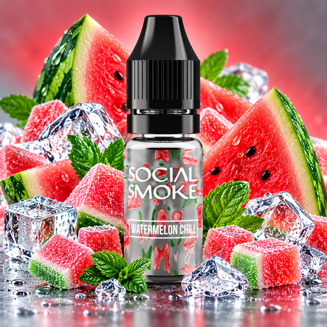 Social Smoke Liquid Watermelon Chill 10ml 20mg Social Smoke Liquid Watermelon Chill 10ml 20mg