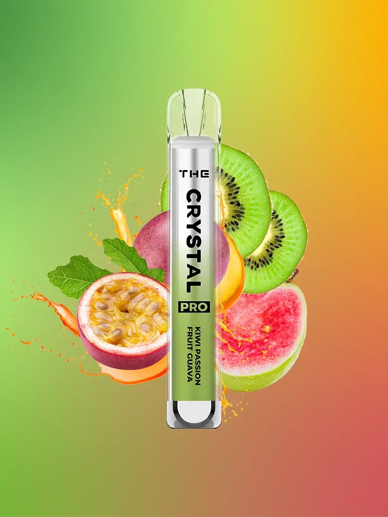 The Crystal Pro - Vape Einweg E-Zigarette Kiwi Passion Fruit Guava 2% Nikotin 600 Züge
