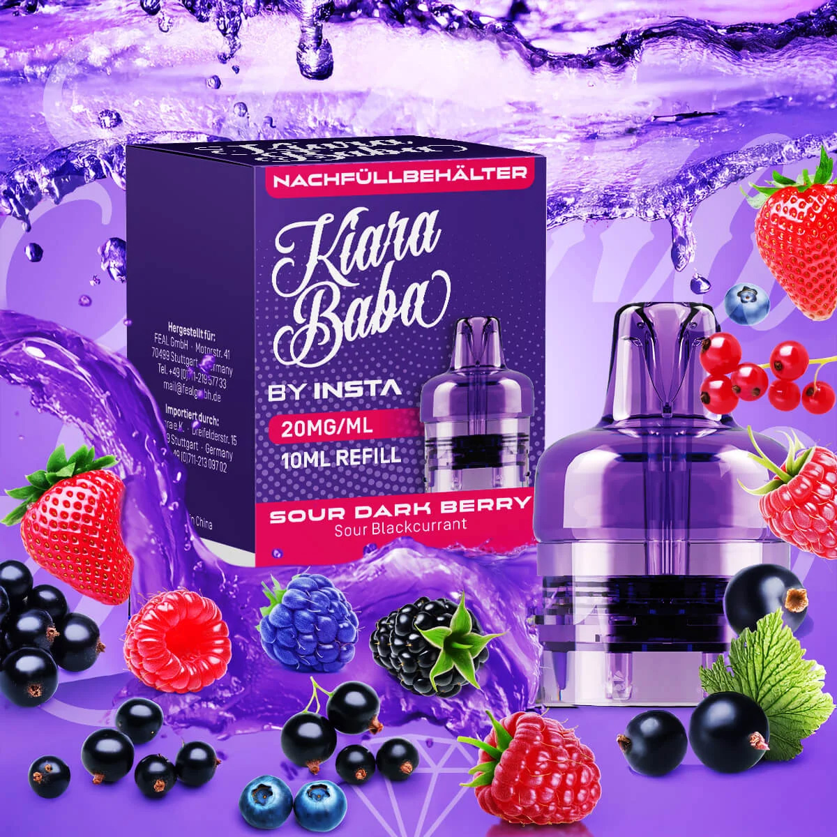 Kiara Baba 10K Pod - Sour Dark Berry 10ml