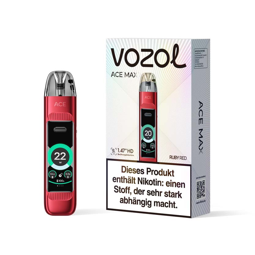 Vozol Ace Max Pod Kit Ruby Red Vozol Ace Max Pod Kit Ruby Red