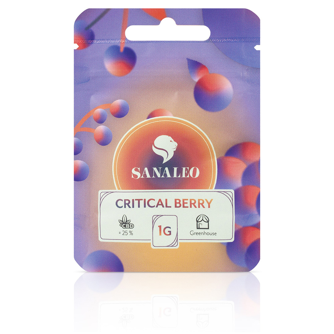 Sanaleo CBD Blüte Critical Berry 1g