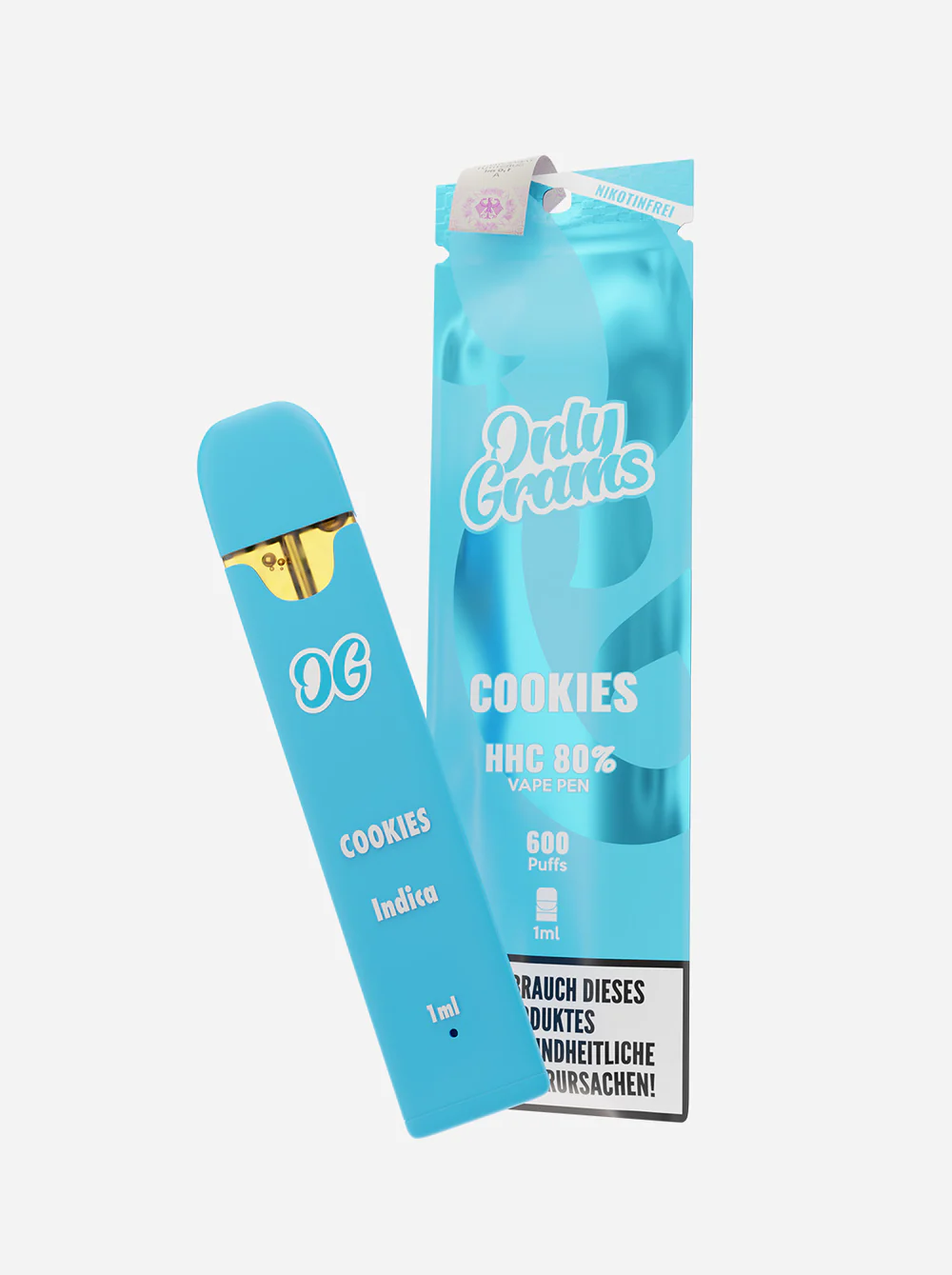 Only Grams - HHC Einweg E-Zigarette (600 Züge) - Cookies - 1ml
