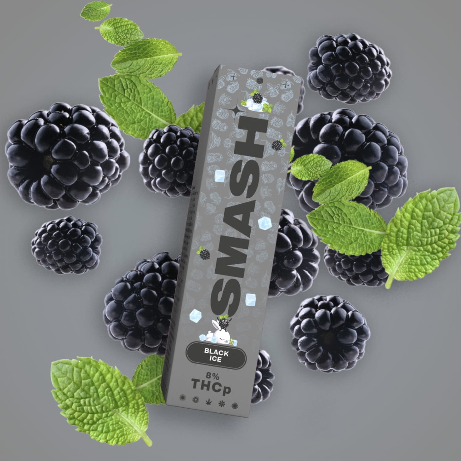 SMASH THC-P Vape - Black Ice 1ml
