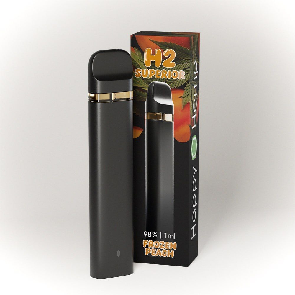 Happy Hemp H2 Ultra Vape - Frozen Peach 1ml