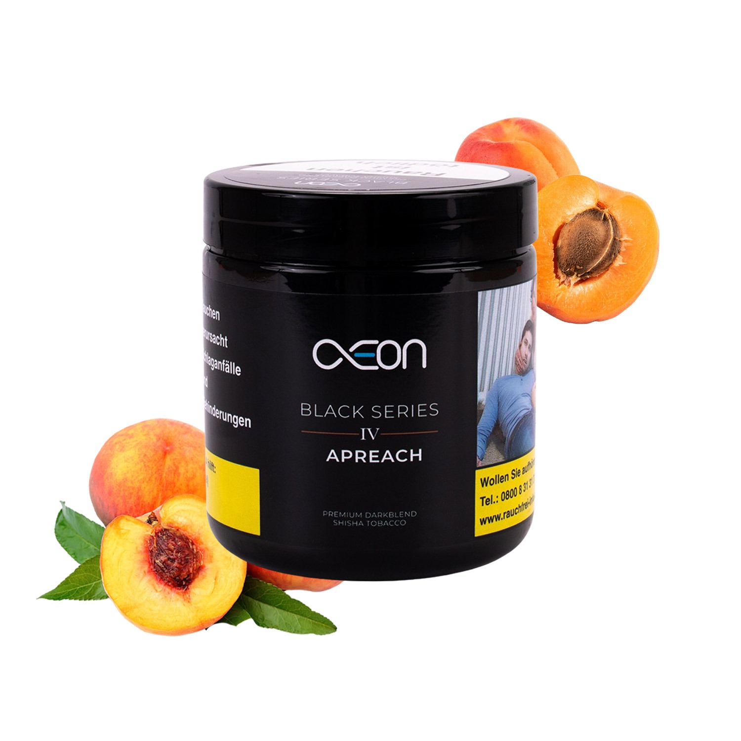 AEON Shisha Tabak Black Series Apreach 200g AEON Shisha Tabak Black Series Apreach 200g