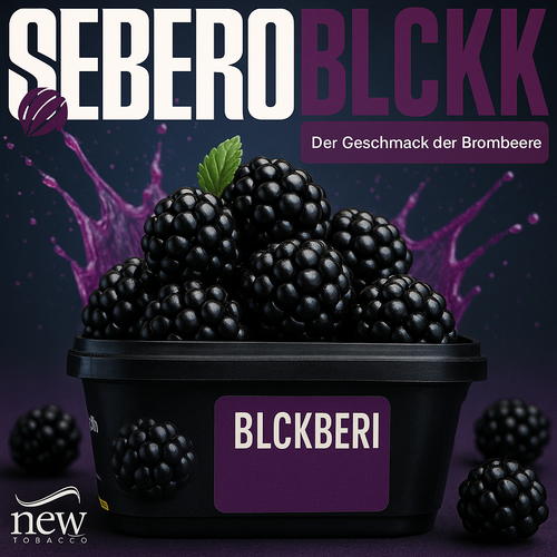 Sebero Black Shisha Tabak Blackberry 200g Sebero Black Shisha Tabak Blckberi 200g