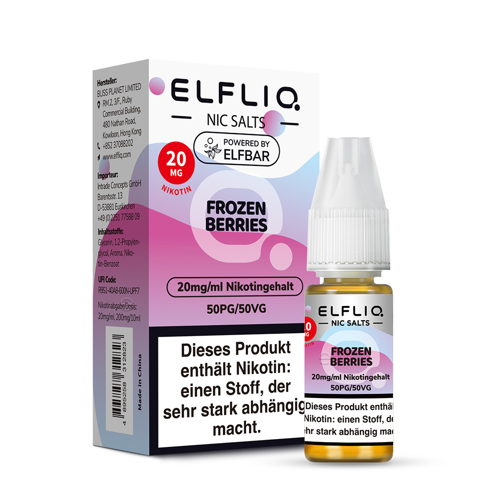 Elfliq Nikotinsalz Liquid Frozen Berries 20mg 10ml Elfliq Nikotinsalz Liquid Frozen Berries 20mg 10ml