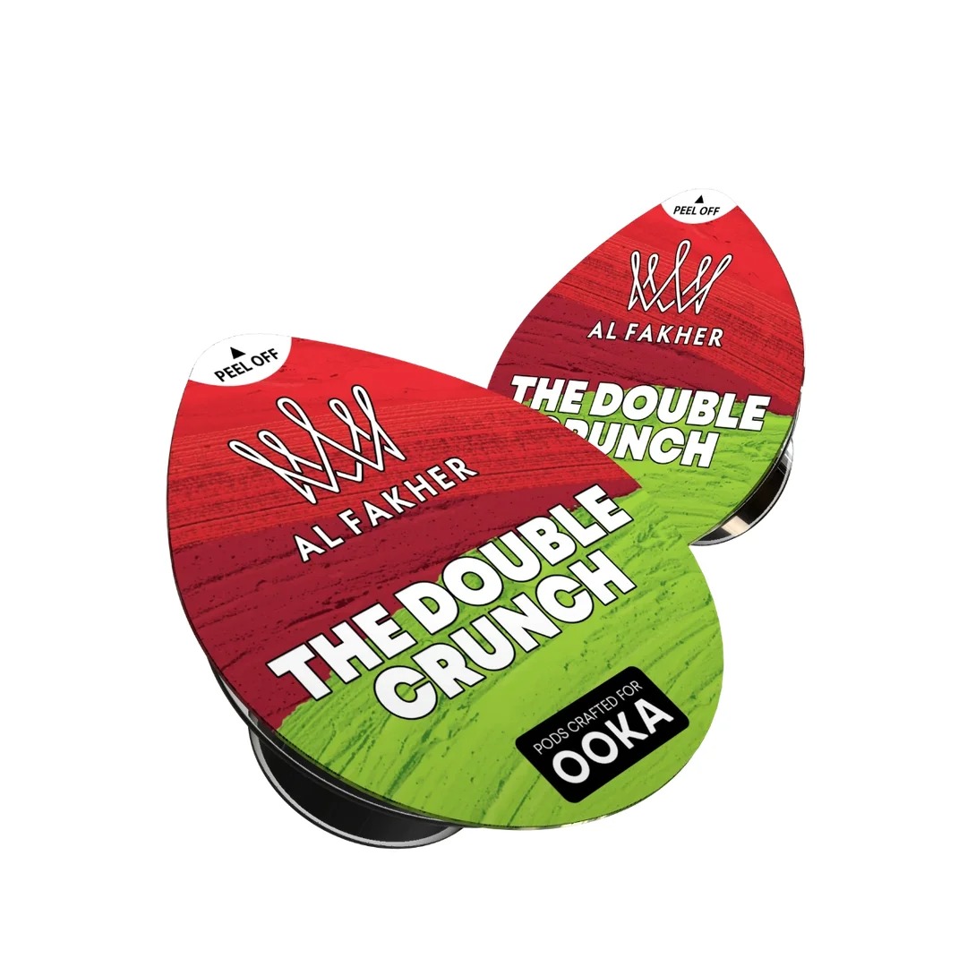 OOKA Pod Al Fakher Shisha Tabak The Double Crunch 2er Pack OOKA Pod Al Fakher Shisha Tabak The Double Crunch 2er Pack