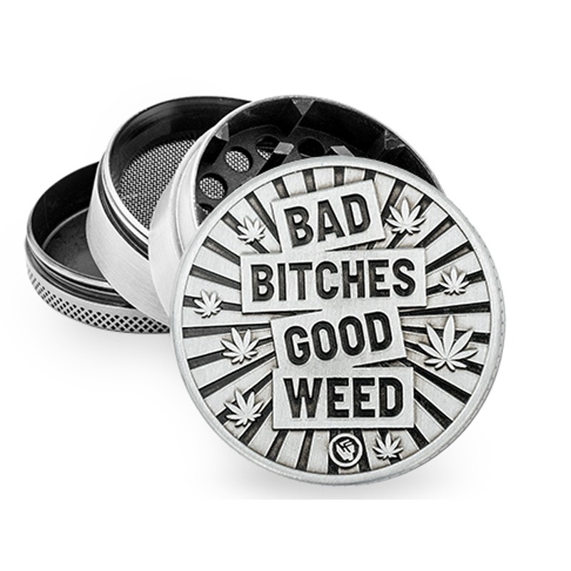 Fire Flow - Grinder "Bitch Dont Kill my High" Metall 4 teilig 50mm