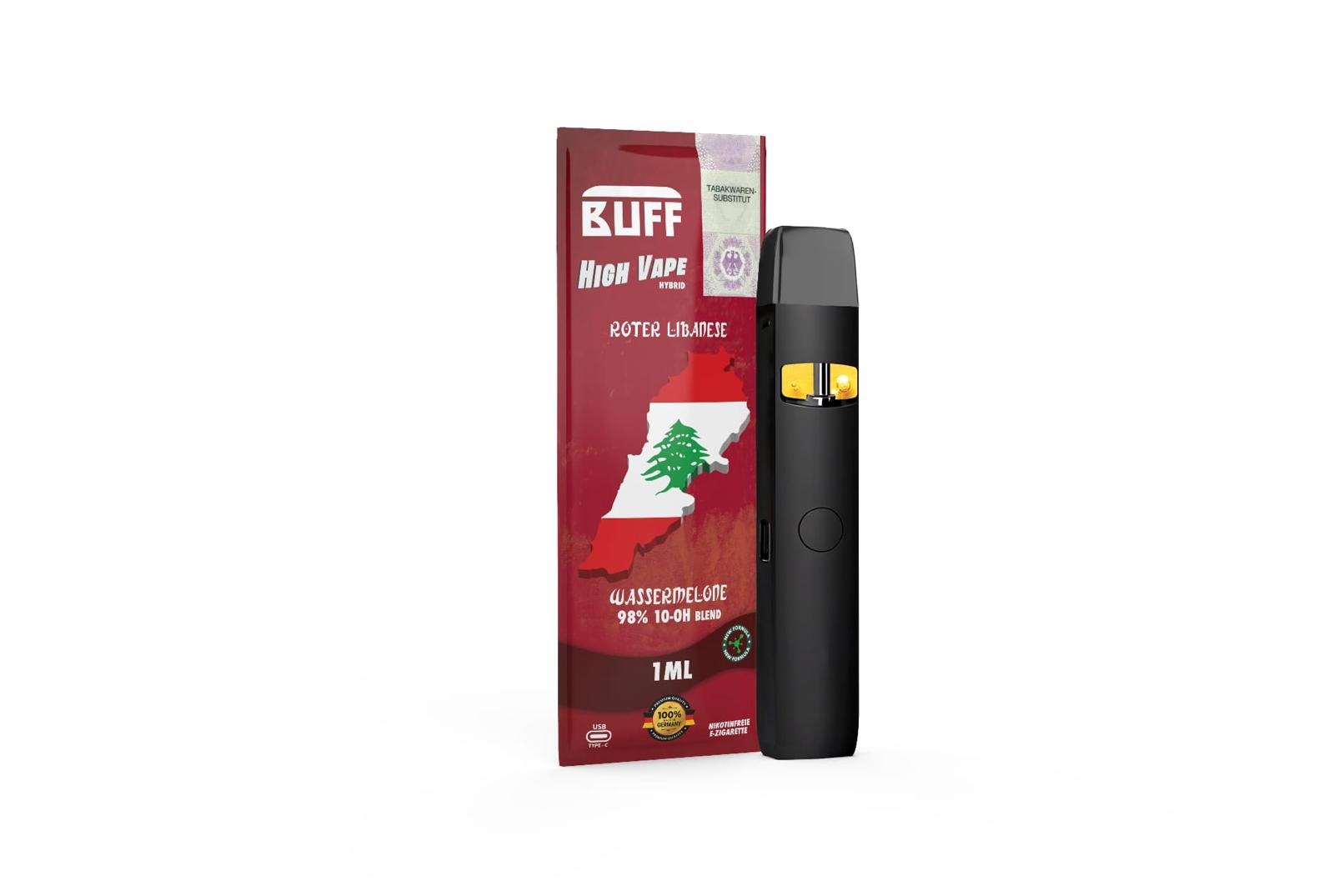 Buff 10-OH-Blend Vape - Roter Libanese 1ml