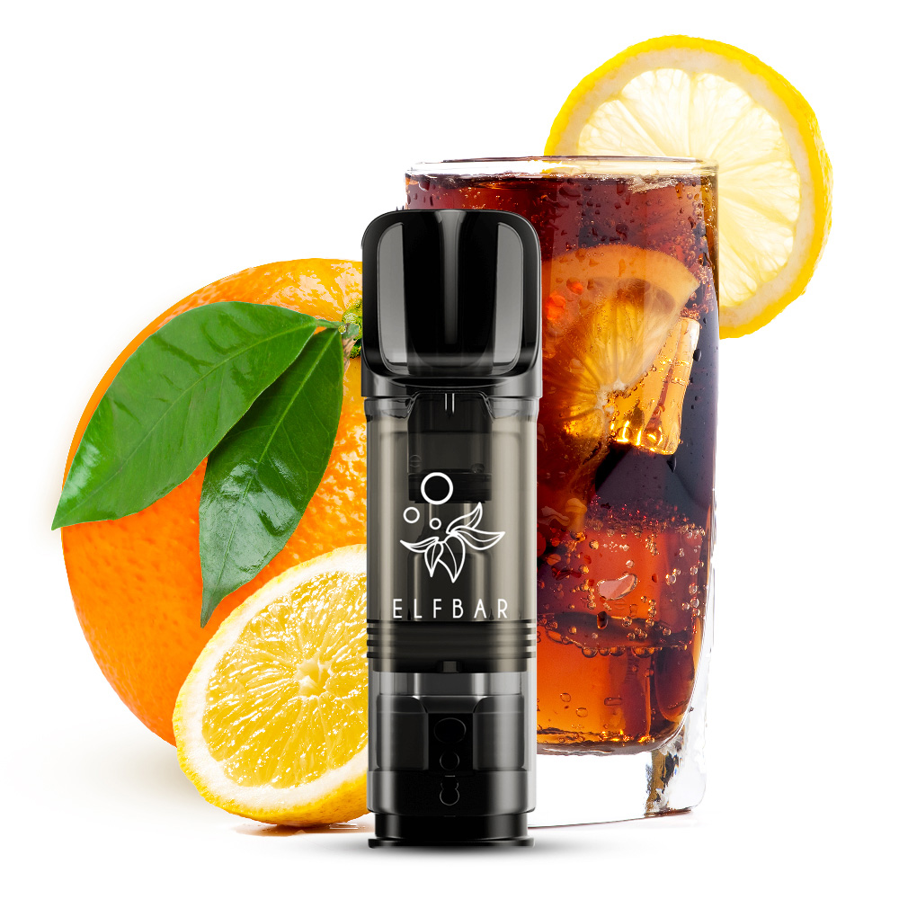 elfbar 600 cola ELFA Pod Orange 2 % | Züge Ohne nikotin Elf Bar Vape Juice group flavour-fruit Geschmack::Lemon Mint