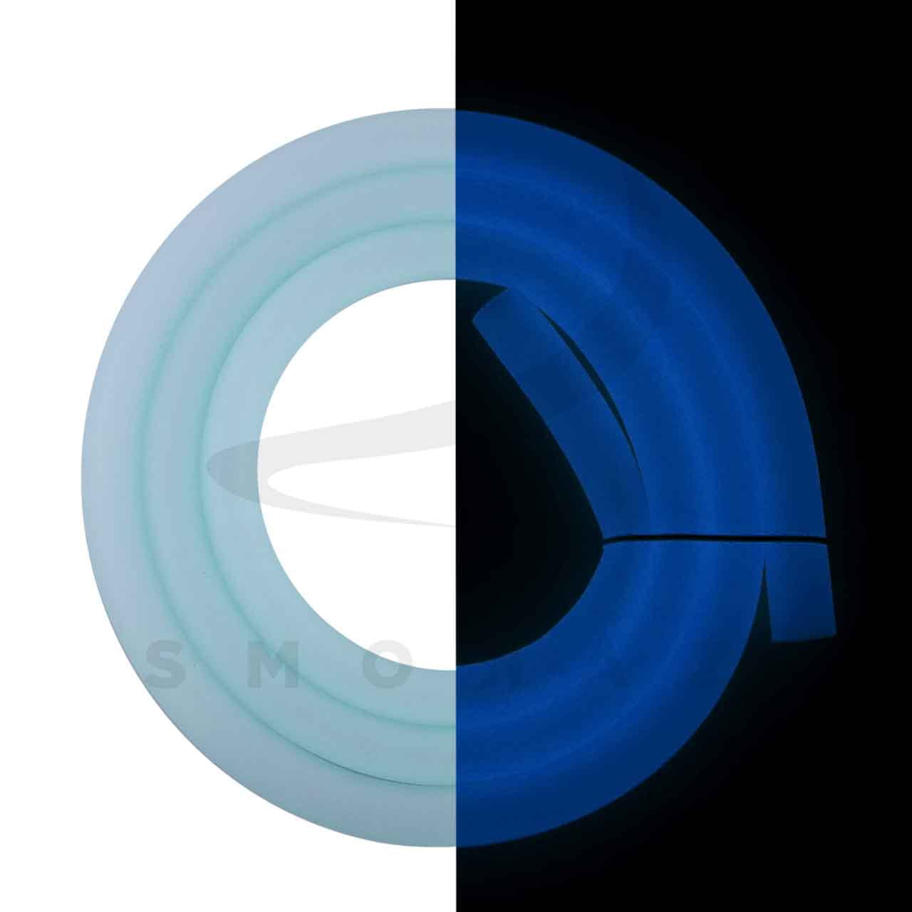 Silikonschlauch - Blau Glow Blue matt