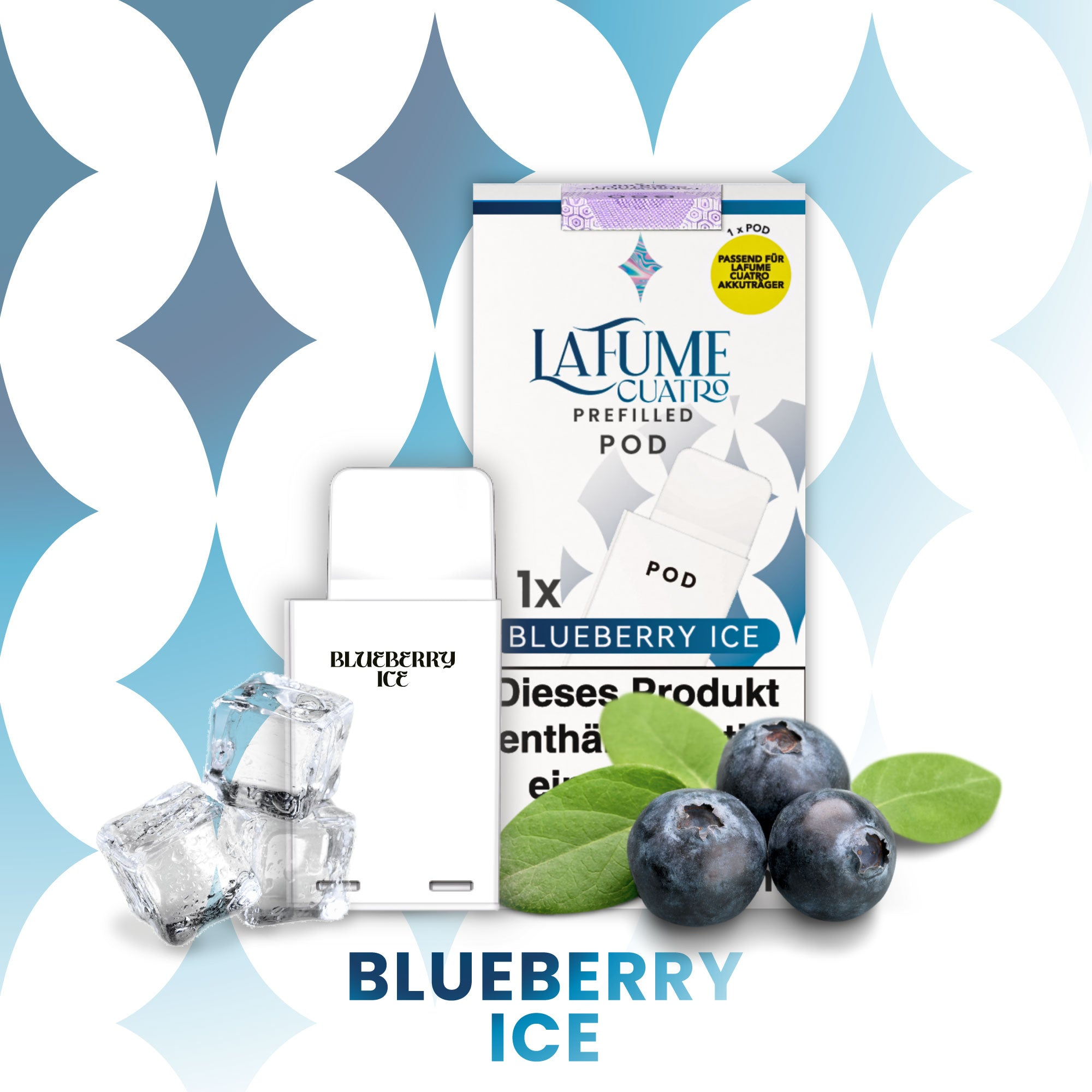 La Fume Cuatro - Pod - Blueberry Ice 2% Nikotin