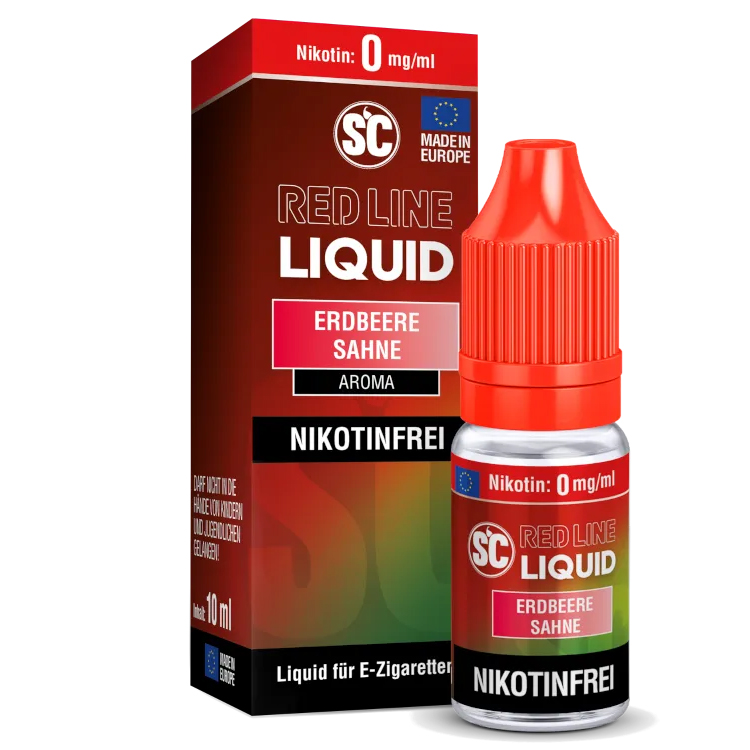 SC Red Line Liquid Erdbeere Sahne 10ml 0mg