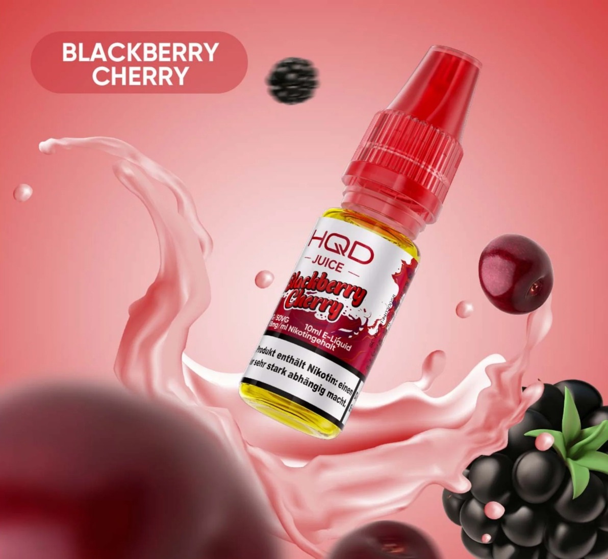 HQD Juice Liquid Blackberry Cherry 10ml 18mg HQD Juice Liquid Blackberry Cherry 10ml 18mg