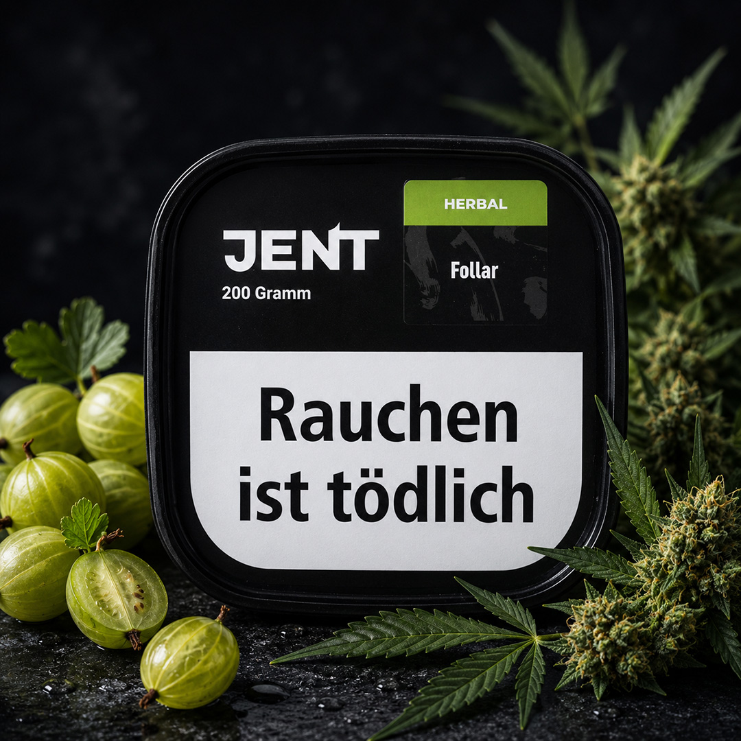Jent Darkblend Shisha Tabak Herbal Line Follar 200g