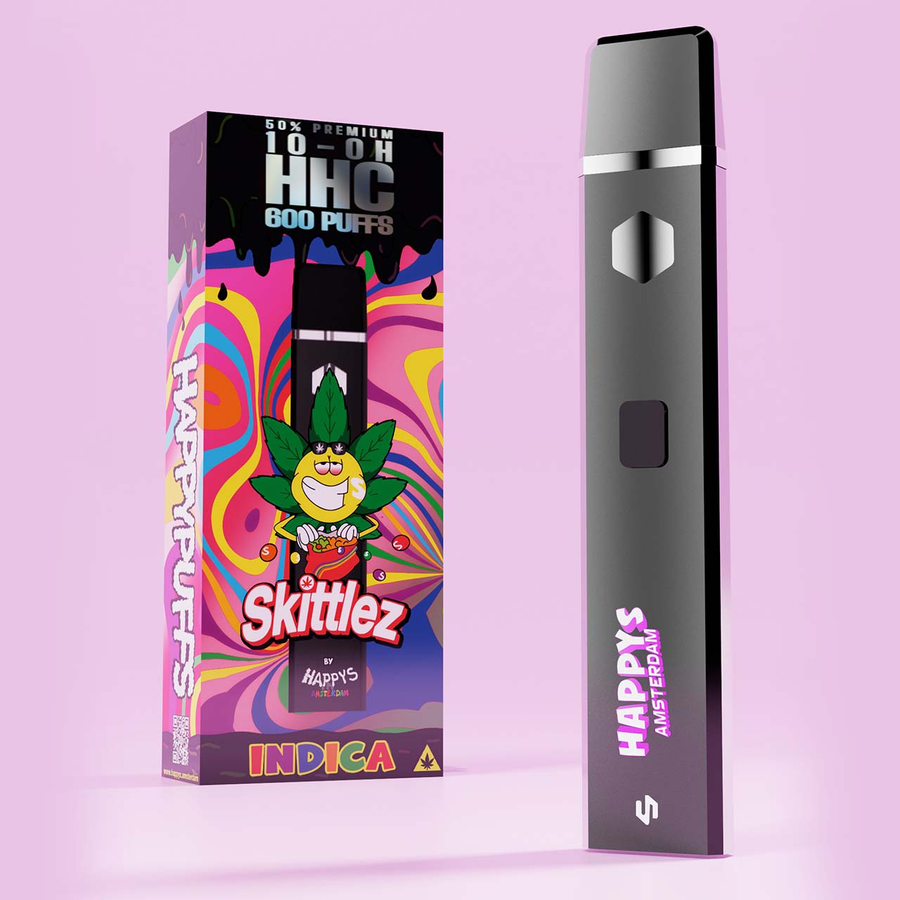 Happys Amsterdam 10-OH-HHC Vape - Skittlez 1ml