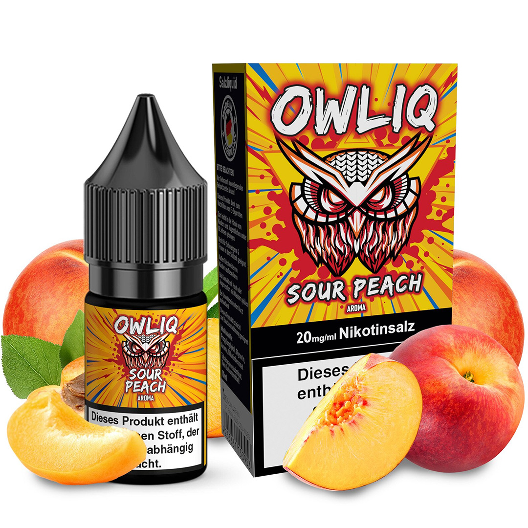 Owliq Liquid Sour Peach 20mg 10ml Owliq Liquid Sour Peach 20mg 10ml
