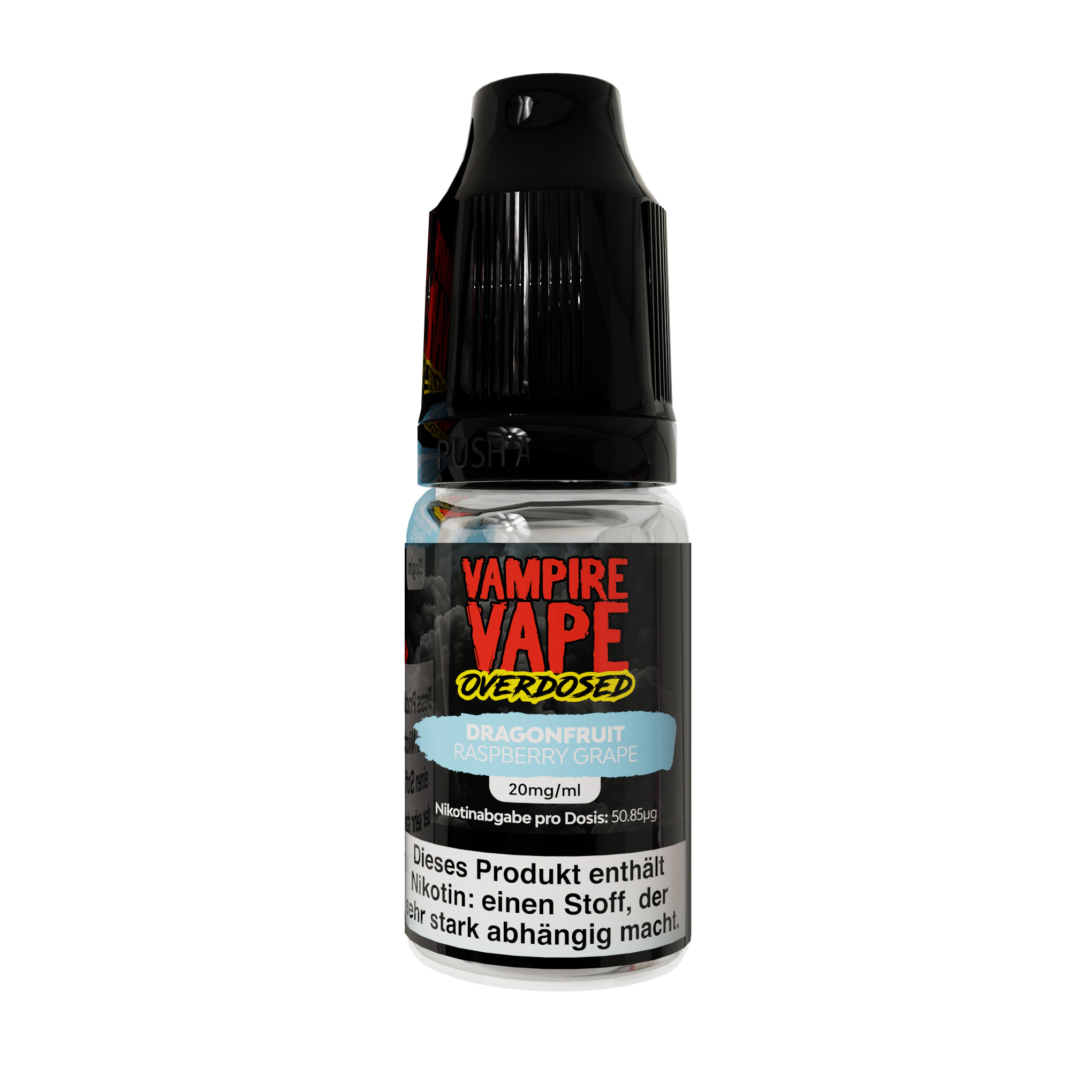 Vampire Vape Overdosed Nikotinsalz Liquid Dragonfruit Raspberry Grape 20mg 10ml