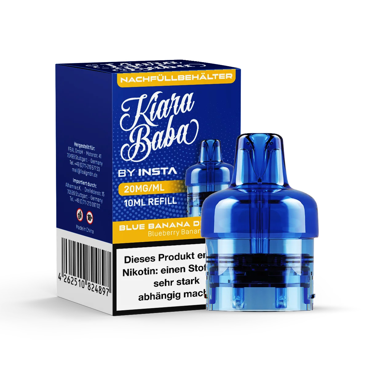 Kiara Baba 10K Pod - Blue Banana Dreamz 10ml