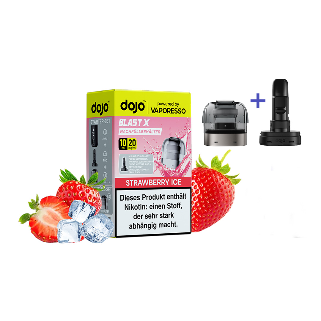 Vaporesso Dojo Blast X Pod Strawberry Ice 10ml Vaporesso Dojo Blast X Pod Strawberry Ice 10ml