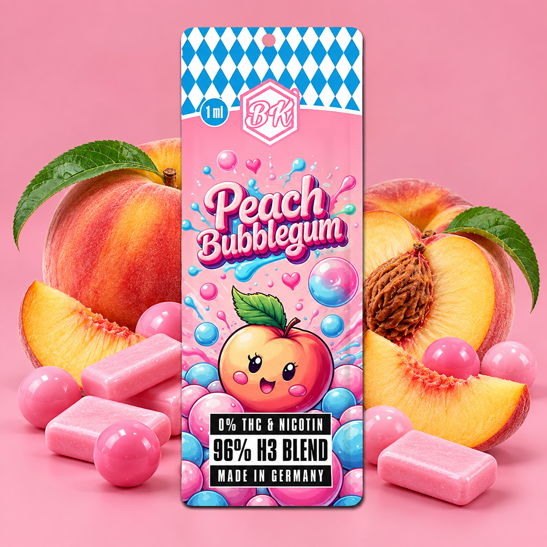 Bavarian Krauts H3 Blend Vape Peach Bubblegum 1ml Bavarian Krauts H3 Blend Vape Peach Bubblegum 1ml