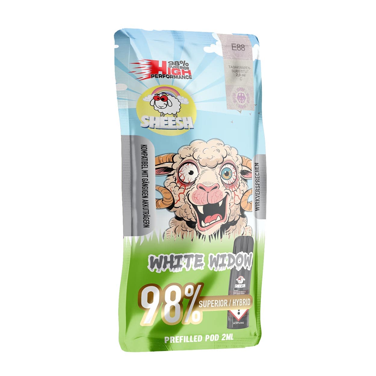 Sheesh White Widow Superior Signature Pod 2ml Sheesh White Widow Superior Signature Pod 2ml