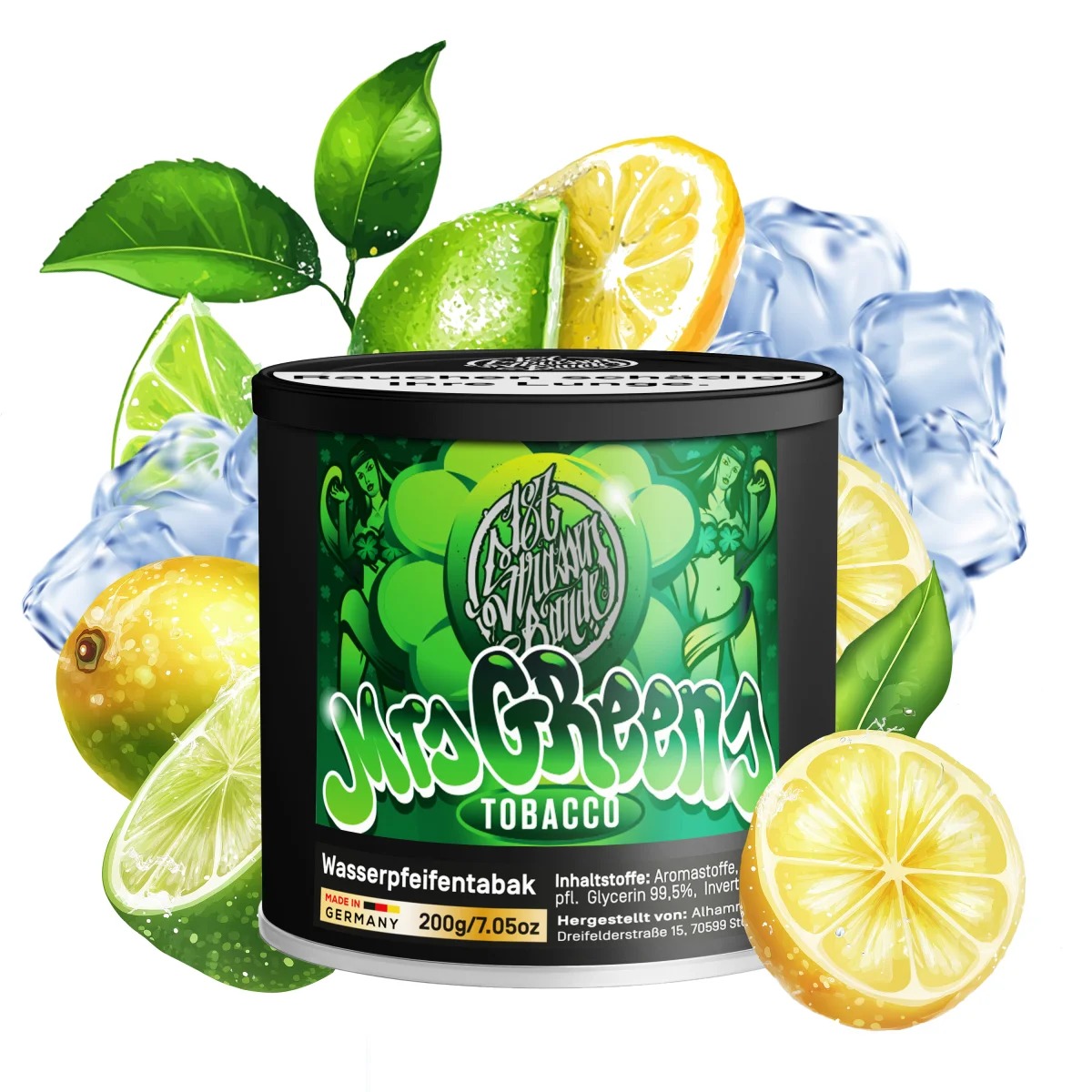 187 Shisha Tabak - Mrs. Greens 200g