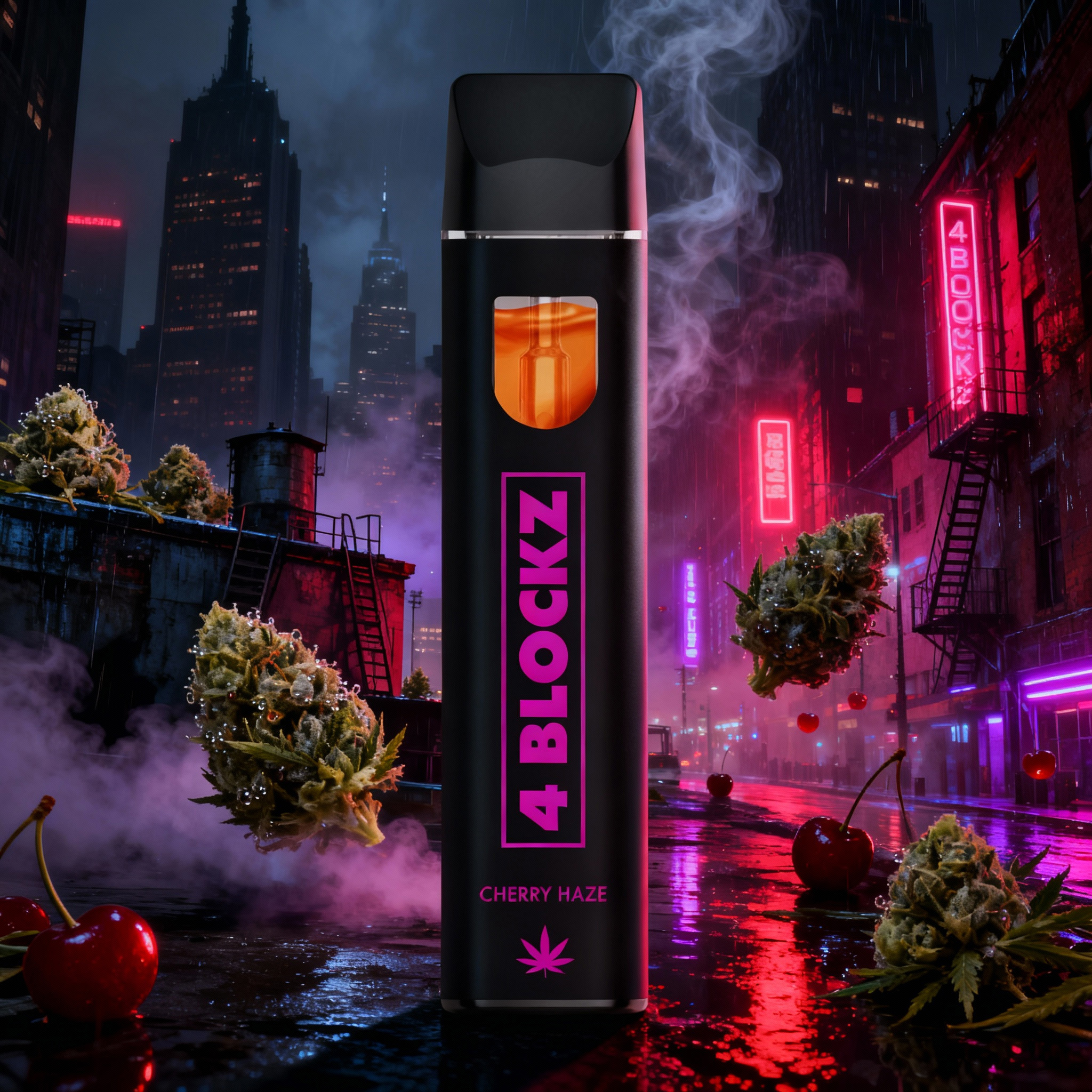 4 Blockz H3BTA Vape - Cherry Haze 1ml