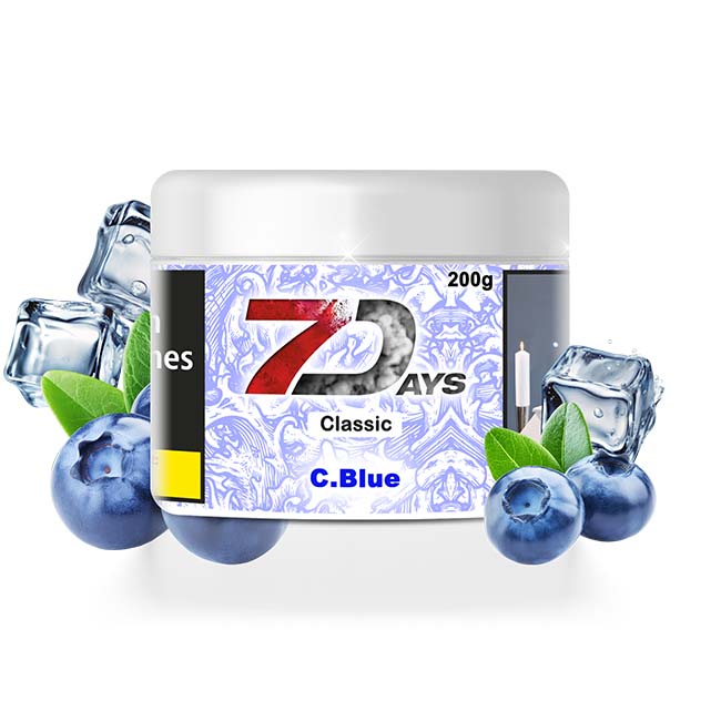 7 Days Classic Shisha Tabak - C. Blue 200g