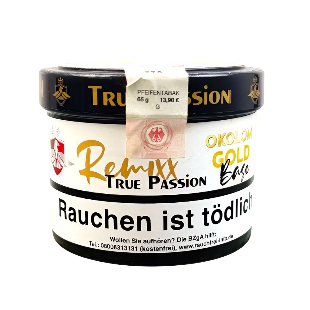 True Passion Remixx Pfeifentabak Okolom Gold 65g