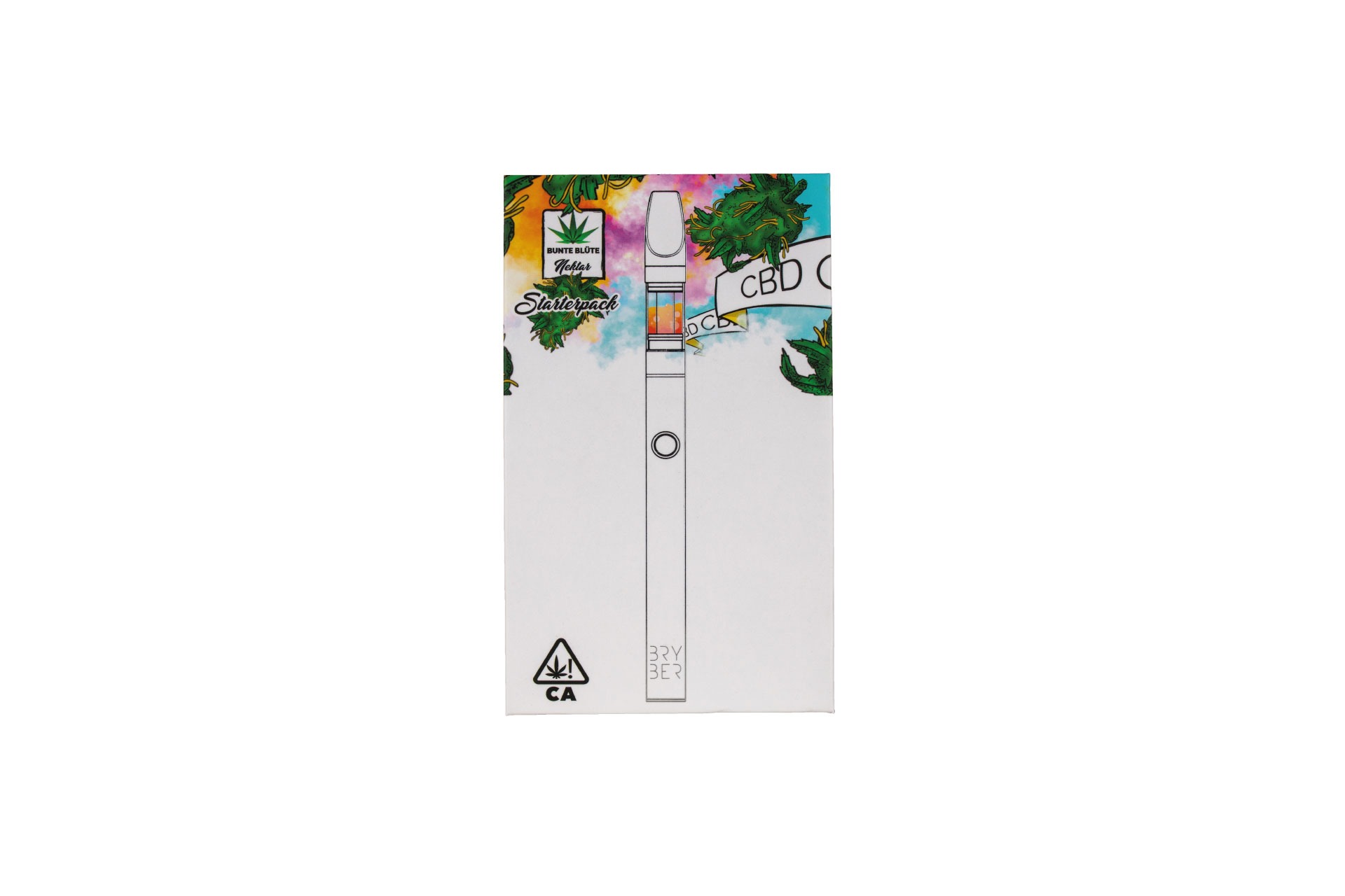 Bunte Blüte X Bryber 27% CBD Vape Pen Starterpack - Super Silver Haze - 0,5ml