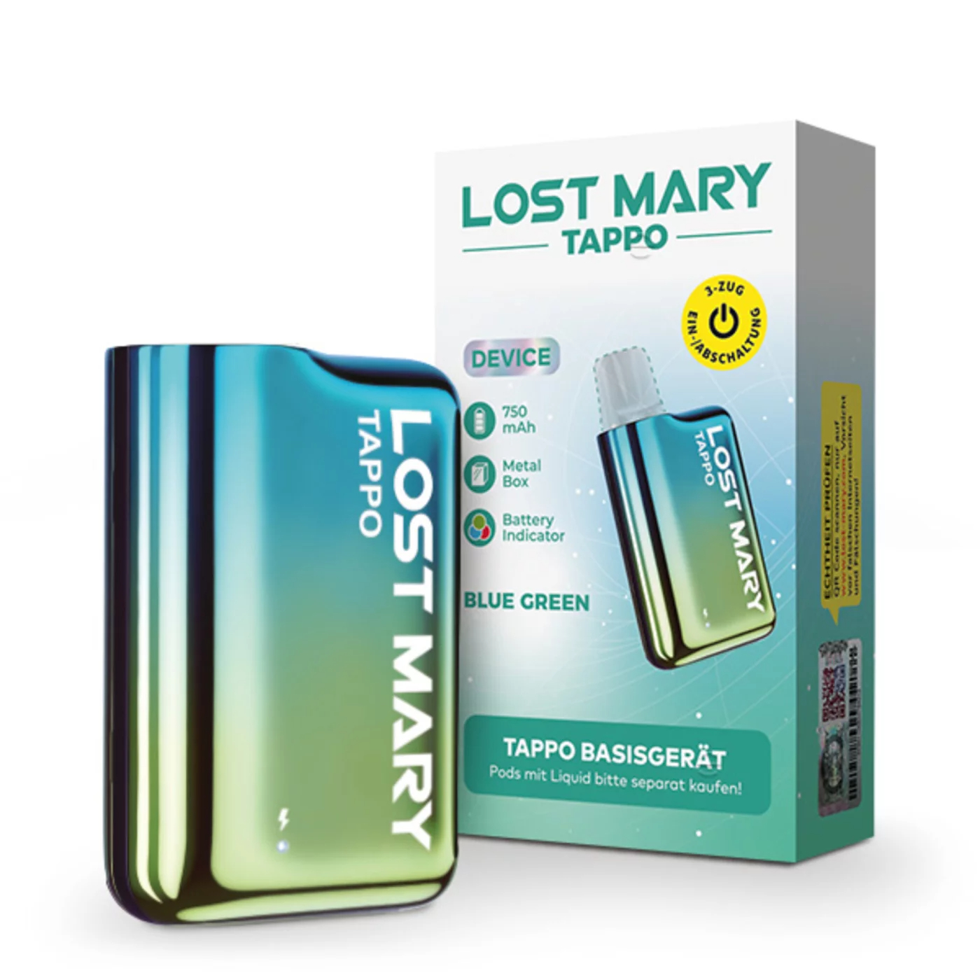 Lost Mary Tappo Pod System - Basisgerät Blue Green