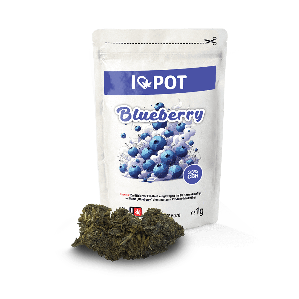 I Love Pot CBH Blüte - Blueberry 33% 1g